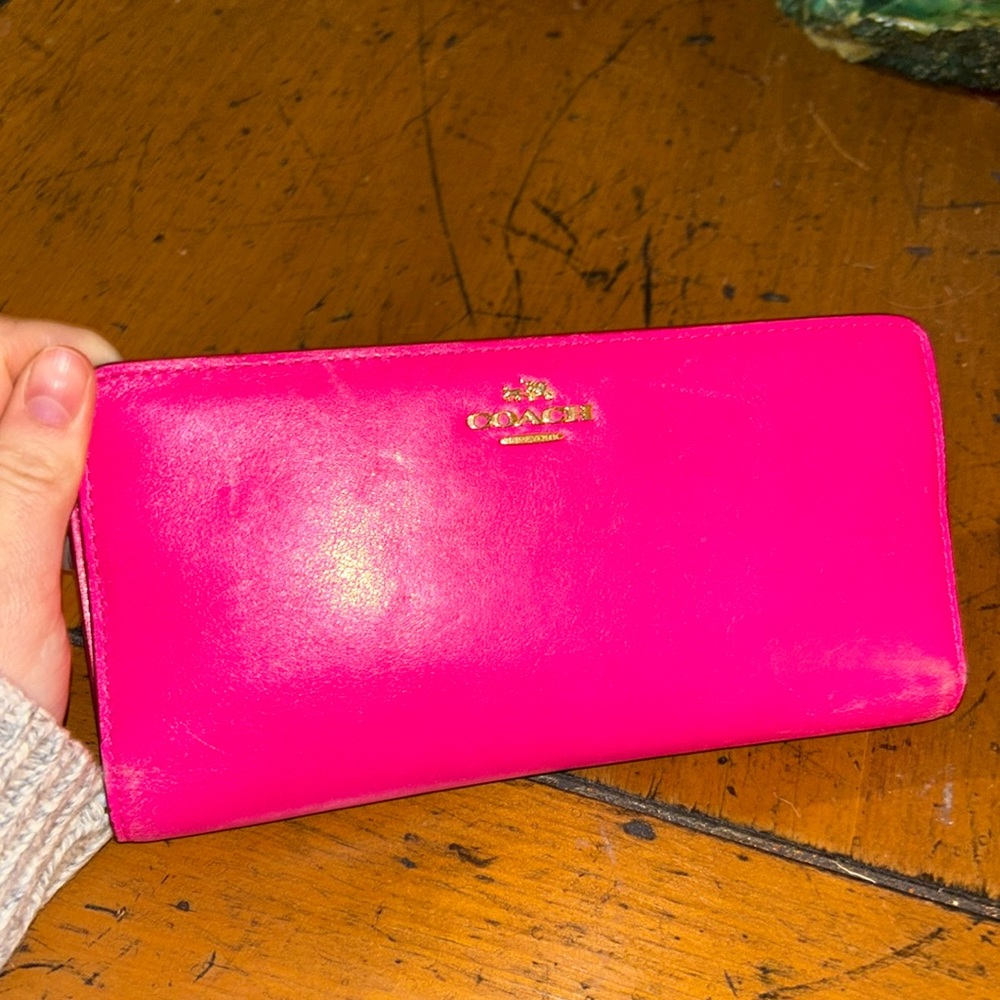 Pink Coach Wallet